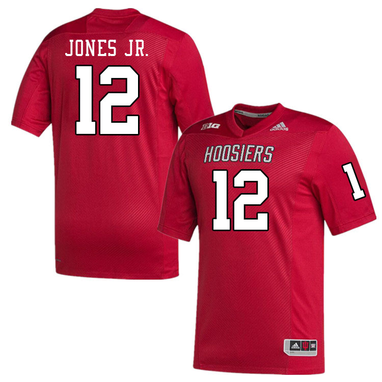 Men #12 Terry Jones Jr. Indiana Hoosiers College Football Jerseys Stitched-Crimson